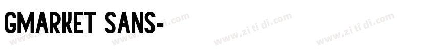 Gmarket Sans字体转换